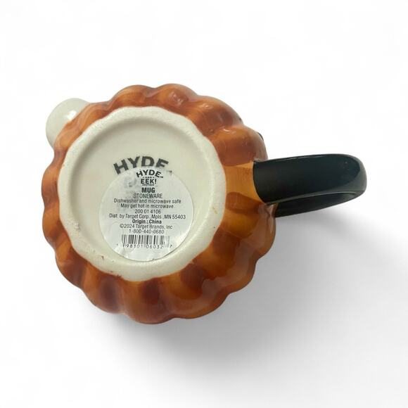 Target 2024 Hyde & EekHalloween Stoneware Pumpkin Mug Orange 15.25oz - Picture 2 of 2